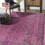 优立 土耳其进口美式乡村客厅地毯 现代简约茶几沙发卧室长方形