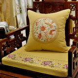 新中式古典罗汉床圈椅红木沙发垫实木沙发坐垫海绵垫抱枕靠垫定制