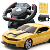 爱亲亲充电方向盘遥控车可漂移遥控汽车遥控赛车模型儿童玩具车
