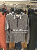H&M专柜正品代购 2015男士混色全棉连帽抽绳套头卫衣