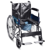 邦力健 手动轮椅  家用 老人轮椅 钢管 可折叠大号带坐便 包邮