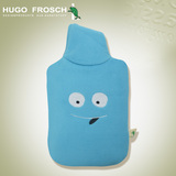 德国HUGO蓝精灵毛绒外套热水袋可爱儿童充水注水暖水袋小号暖手宝