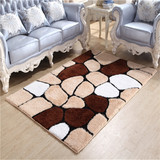 真丝弹力丝加密地毯 简约图案地毯 客厅 沙发 茶几地毯 卧室地毯
