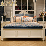 卡洛维 欧式简约全实木床定制红橡木双人床1.5/1.8米大床婚床定做