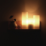 简约LED实木壁灯 北欧创意温馨卧室床头木质壁灯日式新中式田园灯