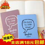 韩国文具 学生创意潮流字母英文本简约单本装学生英语本子