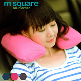 M Square 新款肩枕旅行便携可折叠充气枕头舒适U型枕飞机枕可拆洗