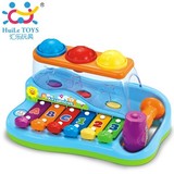 汇乐856宝宝敲琴敲打台益智幼儿童手敲琴婴儿宝宝音乐玩具1-2-3岁