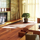 柚木实木复合地板15mm0.6拼花 地暖地热多层实木地板 大自然环保