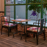 LOFT工业风订制美式实木桌原木复古餐桌办公桌咖啡厅酒吧餐厅桌椅