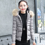 欧洲站2015冬季新款韩版保暖修身羽绒棉服短款修身棉衣外套女