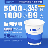 【深圳生产】印帮网纸杯定制 带公司logo一次性定做广告纸杯定制