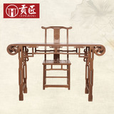 红木家具 鸡翅木古琴桌凳 仿古中式实木琴桌 实木古琴桌琴案/条几