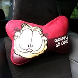 日本购热销加菲猫 四季个性女士汽车骨头枕 可爱创意车用颈椎护颈