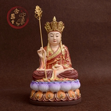 坐地藏王菩萨树脂小佛像 手工彩绘 地藏像娑婆三圣 工厂结缘包邮