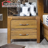 中式实木质床头柜简约包邮抽屉式床边收纳柜现代中式卧室家具