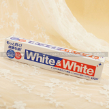 现货 日本 LION 狮王 White﹠White 特效美白牙膏 150g