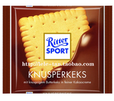 德国代购直邮 Ritter Sport 瑞特斯波德 饼干夹心巧克力 100g