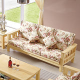 全实木沙发床多功能床松木组合推拉多功能可折叠沙发简约现代家具