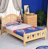 全实木儿童床折叠床幼儿园床婴儿床特价包邮欧式1.2米单人床松木