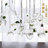 zakka灯工水培吊瓶 创意悬挂透明玻璃水培花瓶  幼儿园酒店装饰瓶