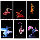 最新古典民族舞蹈美女表演班寒假培训装饰画无框画壁画墙画海报