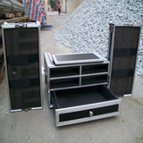 4个装机柜+2U抽屉机柜. 航空箱 DJ箱 航空机柜 音响箱机柜