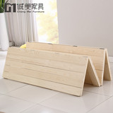 松木硬床板折叠1.5硬板床垫1.8米榻榻米1.2双人实木板排骨架床架