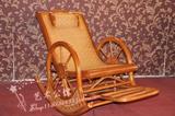 藤椅 拆装摇椅 藤木结构 休闲椅 给老人的礼物 车轮摇椅  高档