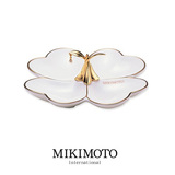 日本代购 御木本 MIKIMOTO 海水珍珠 首饰 陶瓷 托盘 四叶草 现货