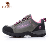 骆驼户外女士登山鞋 防滑耐磨舒适透气低帮徒步旅游鞋4W1036002