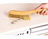 扫灰长柄清洁刷实木猪鬃毛刷除尘刷子 沙发被单扫床刷 桌面扫帚