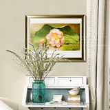 W奇居良品 欧美式客厅卧室餐厅现代有框装饰挂画壁画 马丁的莲花h