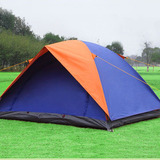 便携双人双层帐篷野外户外用品登山装备野营套装沙滩2人露营防雨