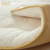 罗兰家纺学生床加厚保暖褥子100%羊羔绒防滑床垫床褥单双人秋冬季