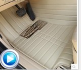 奔驰GLK 捷达 汽车皮革脚垫 专车专用3D皮革高边大包围 脚垫门垫