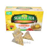 西雅图茶包 茶饮批发 菊花枸杞茶 三角立体茶包 2g*50包小包/盒