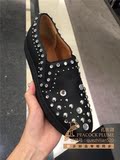 正品代购 Givenchy/纪梵希2015秋冬新款女鞋 时尚铆钉黑色休闲鞋