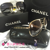 专柜代购正品Chanel香奈儿太阳镜4194Q链条墨镜男女款大框蛤蟆镜