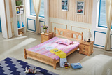 儿童床实木环保儿童床橡木小床单人床1.2米1.5床男孩女孩床特价