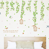 绿色田园卧室温馨床头墙上贴画房间装饰品自粘贴宿舍墙纸墙壁贴纸