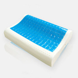 泰国天然成人乳胶枕头修复颈椎凝胶枕凉垫夏季j降温恒温坐垫冰垫