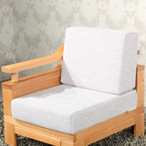 高密度海绵沙发垫定做 实木坐垫靠背 飘窗垫子全棉麻欧式布艺加厚