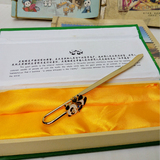 元宵四川成都特色旅游纪念品金属熊猫精美书签外事出国礼品送老外