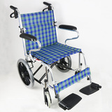 鱼跃轮椅车H032C 旅游轮椅 老人折叠轻便 折叠扶手带刹车小轮现货