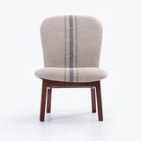 B D拾木日式矮凳子实木小沙发椅子靠背布艺换鞋凳客厅简约现代茶