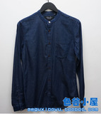 专柜正品SELECTED思莱德 男士新款韩版牛仔长袖衬衫衬衣415162003