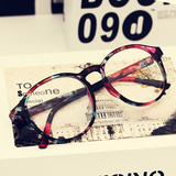 韩版简约 框潮平光镜 复古圆形眼镜框男女款眼镜架配近视眼镜