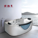 珠光板浴缸成人欧式按摩浴盆双人家用恒温加热大浴缸1.6 1.7米