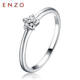 ENZO新品群镶排钻戒 女 K金个性钻石女戒求婚订婚戒指 MM星辰